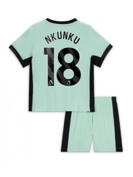 Otroški Nogometna dresi replika Chelsea Christopher Nkunku #18 Tretji 2023-24 Kratek rokav (+ hlače)
